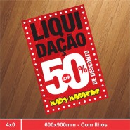 Banner com Ilhós - 600x900mm - 4x0 - 1 Unidade