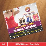 Banner com Ilhós - 1000x1200mm - 4x0 - 1 Unidade