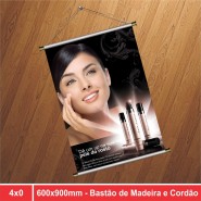 Banner Bastão e Cordão - 600x900mm - 4x0 - 1 Unidade